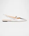 Stuart Weitzman Emilia Mary Jane Slingback Ballerina Flats