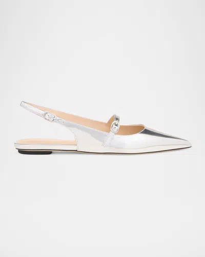 Stuart Weitzman Emilia Mary Jane Slingback Ballerina Flats
