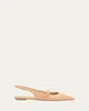 Stuart Weitzman Emilia Mary Jane Slingback Ballerina Flats In Neutral