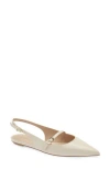 Stuart Weitzman Emilia Mary Jane Slingback Flat In Gold