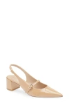 Stuart Weitzman Emilia Mj Slingback Pump In Brown