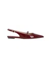 Stuart Weitzman Emilia Slingback Flat Pumps In Red