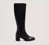 Stuart Weitzman Esme Zip Boot In Black