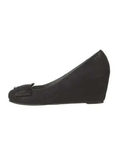 Pre-owned Stuart Weitzman Espadrilles In Black