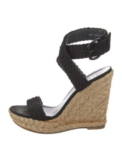 Pre-owned Stuart Weitzman Espadrilles In Black