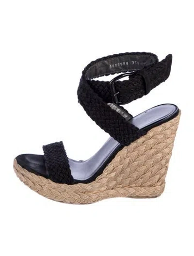 Pre-owned Stuart Weitzman Espadrilles In Black
