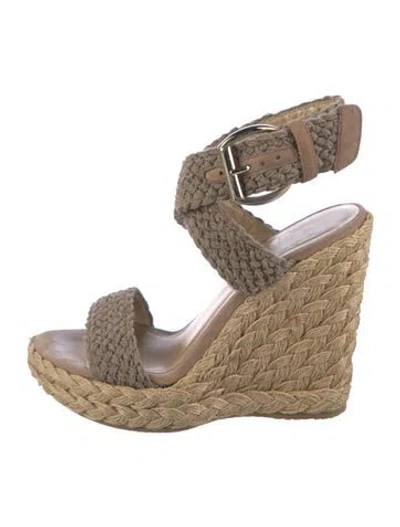 Pre-owned Stuart Weitzman Espadrilles In Brown