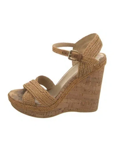 Pre-owned Stuart Weitzman Espadrilles In Neutral