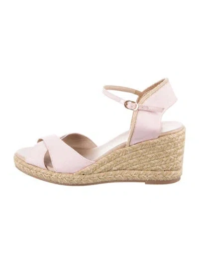 Pre-owned Stuart Weitzman Espadrilles In Neutrals/white