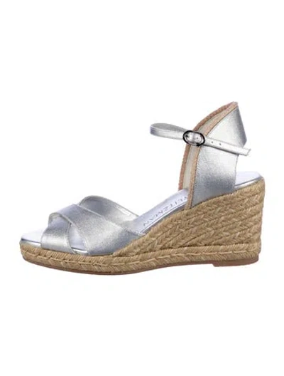 Pre-owned Stuart Weitzman Espadrilles In White