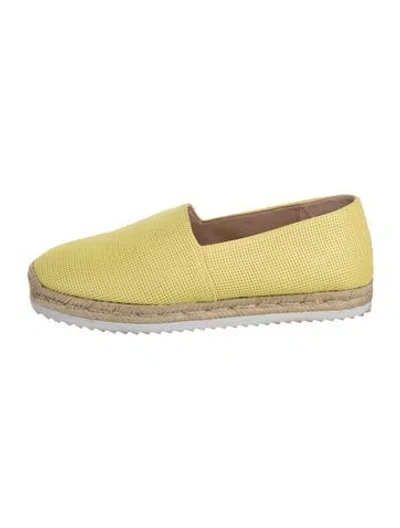 Pre-owned Stuart Weitzman Espadrilles In Yellow