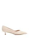 Stuart Weitzman Eva 35 Pump Dress Spazzolato Pumps White In Nude