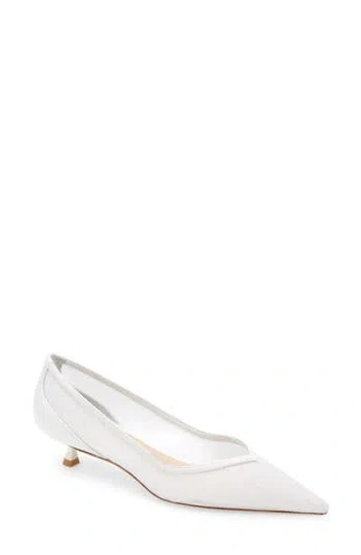 Stuart Weitzman Eva 35 Pump In White.