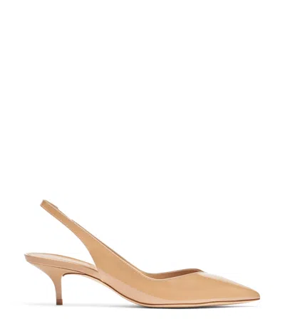 Stuart Weitzman Pointed High-heeled Sandals In Nude