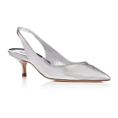 Stuart Weitzman Eva 50 Womens Solid Man Made Slingback Heels