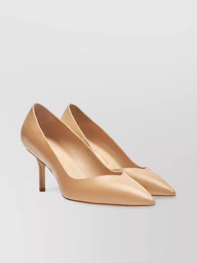 Stuart Weitzman Eva 75 Leather Stiletto Heel Pumps
