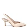 Stuart Weitzman Eva 75 Slingback Pumps In Neutral