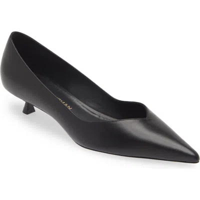 Stuart Weitzman Women's Eva 35 Pointed Toe Pumps In Black