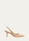 Stuart Weitzman Eva Patent Slingback Pumps In Adobe