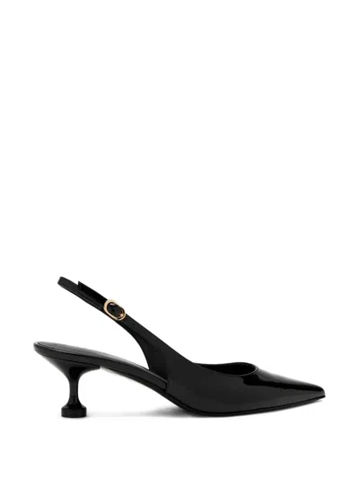 Stuart Weitzman Eva Pointed Slingback Pumps In Black