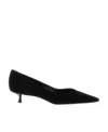 Stuart Weitzman 35mm Eva Suede Pumps In Black