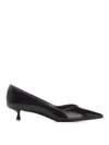 Stuart Weitzman Eva 35 Patent-leather Pumps In Black