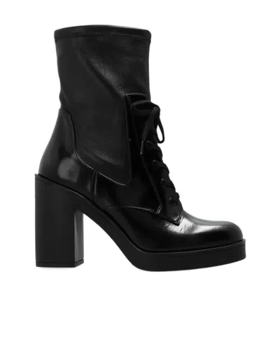 Stuart Weitzman Everitt Heeled Ankle Boots In Black