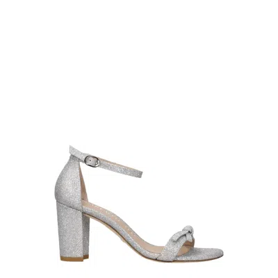 Stuart Weitzman Fabric Women's Sandal In Gray