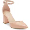 Stuart Weitzman Faux Pearl Block Heel Pump