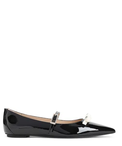 Stuart Weitzman Felicity Ballet Flats In Black