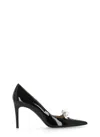 Stuart Weitzman Felicity Bow 85 Decollete In Black
