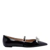 Stuart Weitzman Felicity Bow Ballerinas In Black