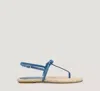 Stuart Weitzman Felicity Slingback Espadrille Sandal In Blue