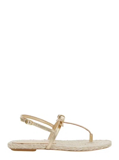 Stuart Weitzman Felicity Espadrille Sandal In Metallic