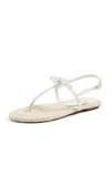 Stuart Weitzman Felicity Espadrille Sandals Cream/natural In Cream/natural