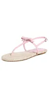 Stuart Weitzman Felicity Espadrille Sandals Pink Marshmallow/natural In Pink Marshmallow/natural