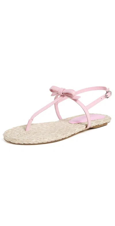Stuart Weitzman Felicity Espadrille Sandals Pink Marshmallow/natural