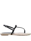 Stuart Weitzman Felicity Espadrillas Thong Sandals