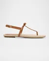 Stuart Weitzman Felicity Leather Bow Espadrille Sandals In Macchiato