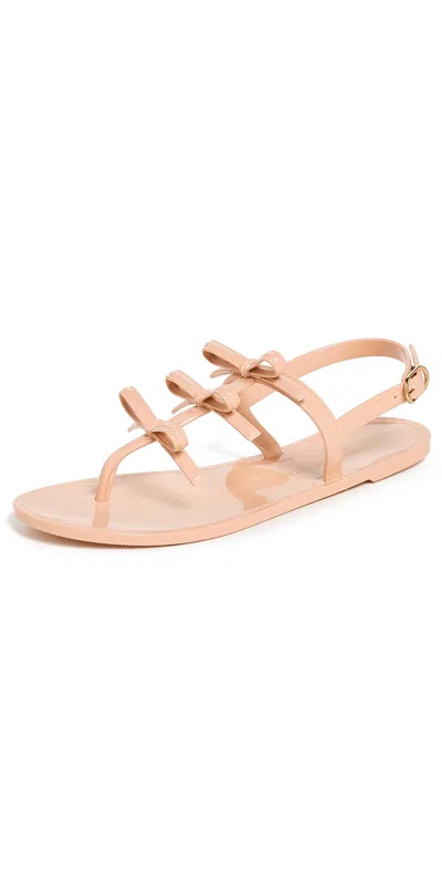 Stuart Weitzman Felicity Multi Bow Jelly Sandals Poudre