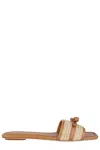 Stuart Weitzman Slide Sandals With Bow Detail