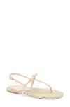 Stuart Weitzman Felicity Slingback Espadrille Sandal In Rosewater