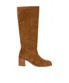 Stuart Weitzman Finn High Boots In Brown