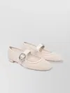 Stuart Weitzman Fishnet Mesh Round Toe Ballerina Shoes