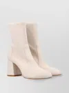 Stuart Weitzman Flare Block 85 Bootie In Neutrals