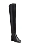 Stuart Weitzman Flare Block Heel Over The Knee Boot In Black