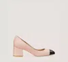 Stuart Weitzman Flareblock 60 Pump In Dolce & Black
