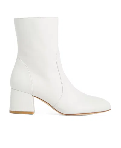 Stuart Weitzman Ariana 60 Sock Bootie The Sw Outlet In White