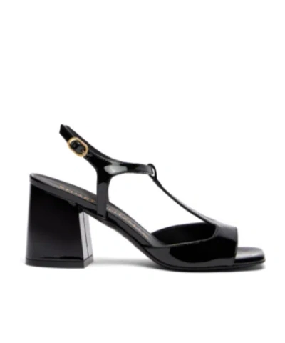 Stuart Weitzman Flareblock 75mm Sandals In Black