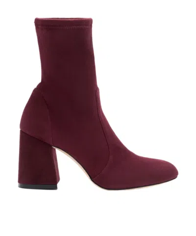 Stuart Weitzman Flareblock 85 Ankle Boots In Brown